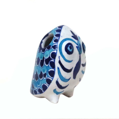 

Aurea 1 Compartments Blue Pottery / Ceramic Owl Penstand(Blue)