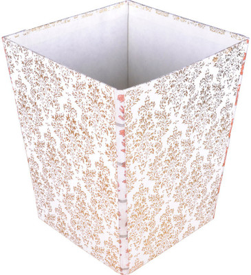 

Shilpbazaar 4 Compartments Handmade Paper Utility Box(White, Gold)