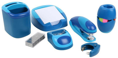 

Eagle Multi-functional 1 Compartments Plastic Stationary set(Blue)