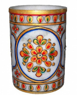 

KSC International 1 Compartments Marble PEN Holder(Multicolor)