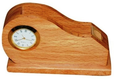 

Onlineshoppee CAC 2 Compartments Wooden Pen Holder(Brown)