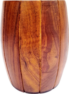 

TimberKart 1 Compartments Sheesham Wood, Barrel Design Handicraft Pen Stand Holder(Brown)