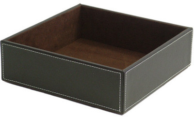 

Howards Drawer Organizer 1 Compartments Faux Leather Multipurpose Tray(Brown)