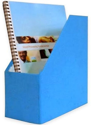 Indha Craft IC Recycled Paper 1 Compartments Card Board Magazine Holder(Blue)