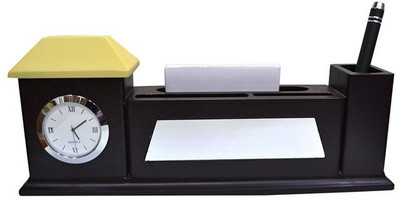 

Jaycoknit 4 Compartments Wood Pen Holder(Brown)