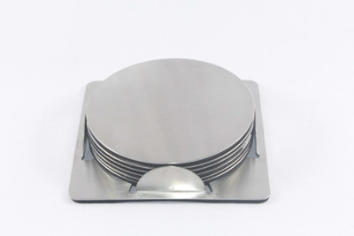 

Clobber 6 Compartments Stainless Steel Coaster(Steel, Silver)
