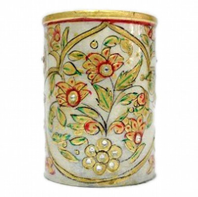 

KSC International 1 Compartments Marble PEN Holder(Multicolor)