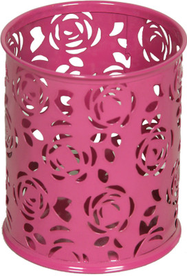 ASINT 1 Compartments METAL PEN STAND (ROSE)(ROSE)