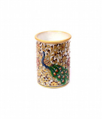 

KSC International 1 Compartments Marble PEN Holder(Multicolor)