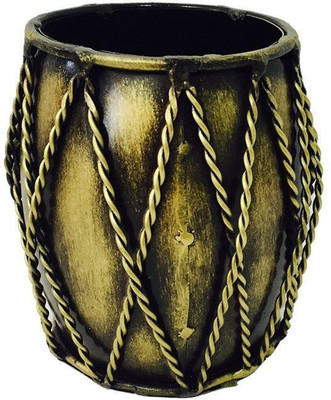 

CraftedIndia 1 Compartments Iron Pen Holder(Gold)