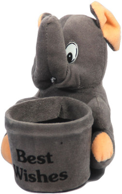 

Glitz Baby GTPES001GRY 1 Compartments Soft Fur Pen Stand(Grey)