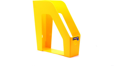 

Chrome Multipurpose Trays 1 Compartments Plastic File Rack(Yellow)