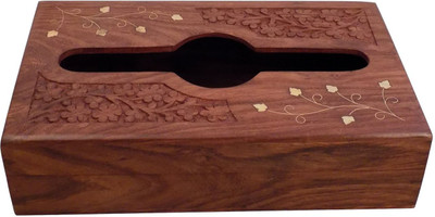 

Craftsman 1 Compartments Wooden 1 Napkin Holder(Brown)