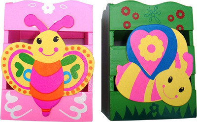 

Sweet day 1 Compartments Wood Pen stand(Multicolor)