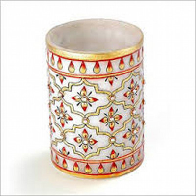 

KSC International 1 Compartments Marble PEN Holder(Multicolor)