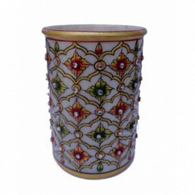 

KSC International 1 Compartments Marble PEN Holder(Multicolor)