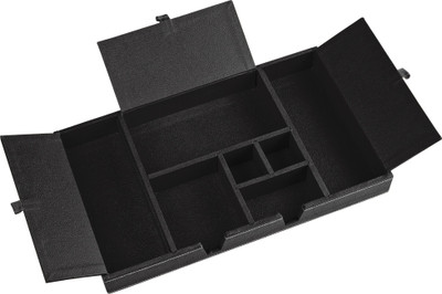 

Eco-Leatherette Regular 7 Compartments Leatherette Office Tray(Black)