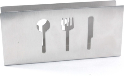 

Clobber 1 Compartments stainless steel Napkin Holder Cutlery Design(Multicolor)