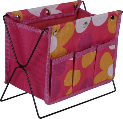 

Urbanlyfe DESK 1 1 Compartments Polyster Letter Holder(Pink)
