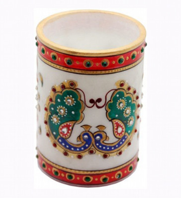 

KSC International 1 Compartments Marble PEN Holder(Multicolor)