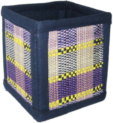 

Karukraft Karu 1 Compartments Madurkathi Pen Stand(Blue)