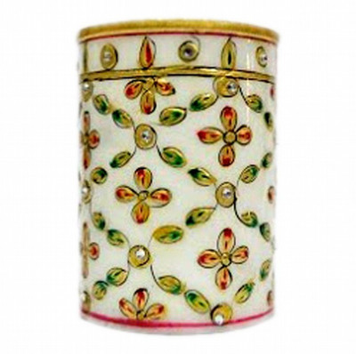

KSC International 1 Compartments Marble PEN Holder(Multicolor)