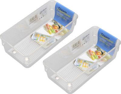 

Mabalo KI31 1 Compartments Plastic Drawer Organiser(Transparent)