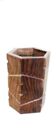 

Onlineshoppee CAC 1 Compartments Wood Pen Stands(Brown)