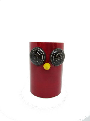 

Livecrafts 1 Compartments Wooden pen holder(Red)