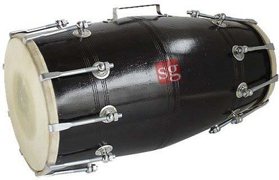 SG MUSICAL DNG1 Nut & Bolts Dholak(Black)