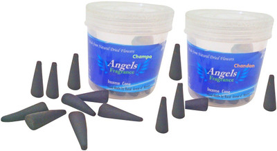 

Angels Fragrance Champa, Chandan Dhoop Cone(Pack of 2)