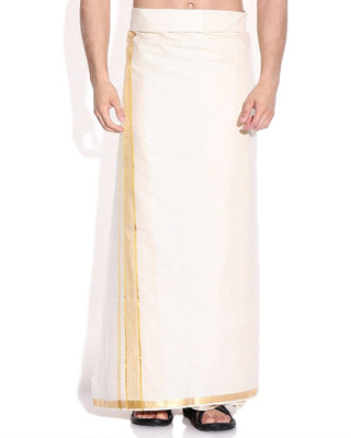 

Fashionkiosks Solid Men's Dhoti, Gold