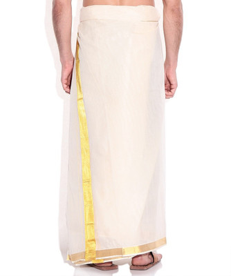 

Fashionkiosks Solid Men's Dhoti, Gold