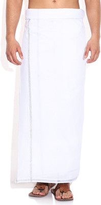 

Fashionkiosks Solid Men's Dhoti, Silver