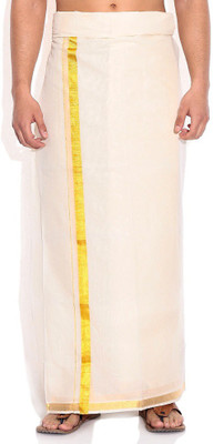 Fashionkiosks Solid Men's Dhoti, Gold