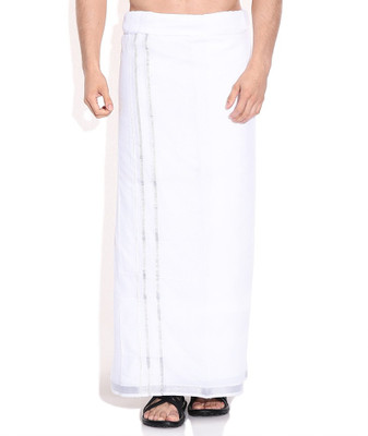 

Fashionkiosks Solid Men's Dhoti, Silver