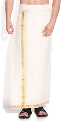 

Fashionkiosks Solid Men's Dhoti, Gold
