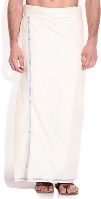 

Fashionkiosks Solid Men's Dhoti, Silver