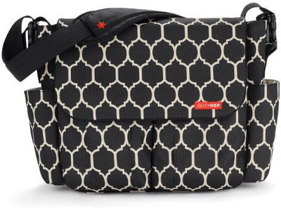 

Skip Hop Dash Messenger Diaper Bag Diaper Bag(Black, White)
