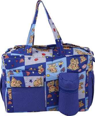 

MomToBe d-bag Diaper Bag(Blue Small Teddy Printed)
