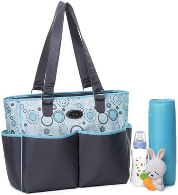 

Colorland Flower Polyester Tote Diaper Bag(Blue)