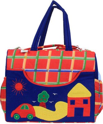 

Ole Baby Big Amazing Smart Organizer Best Material 100% Cotton, Multi-function Tote Diaper Bag(Red)