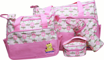 

Kiwi Flower Print Combo Diaper Bag(Multicolor)