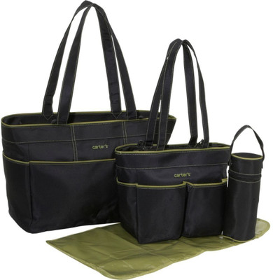 Baby Bucket Carters 4 Piece Diaper Bag Set Diaper Bag(Black)