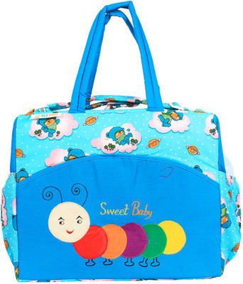 

Ole Baby Big Amazing Smart Organizer Best Material 100% Cotton, Multi-function Tote Diaper Bag(Blue)