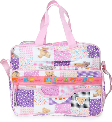 

Bazaar Pirates Teddy Bear Print Mother's Diaper Cum Utility Bag(Purple)
