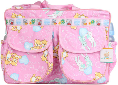 

Ole Baby Big Amazing Smart Organizer Best Material 100% Cotton, Multi-function Tote Diaper Bag(Green)