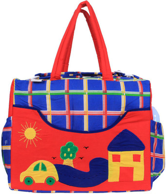 

Ole Baby Big Amazing Smart Organizer Best Material 100% Cotton, Multi-function Tote Diaper Bag(Blue)
