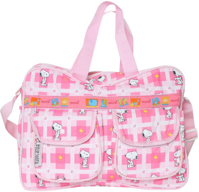 

Bazaar Pirates Snoopy Print Mother's Diaper Cum Utility Bag(Pink)