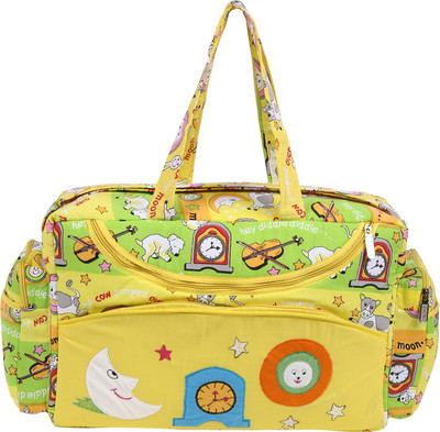 

MomToBe d-bag Diaper Bag(Yellow and Green Printed)